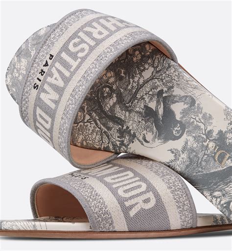 dior grey dway slides|christian dior dway slides price.